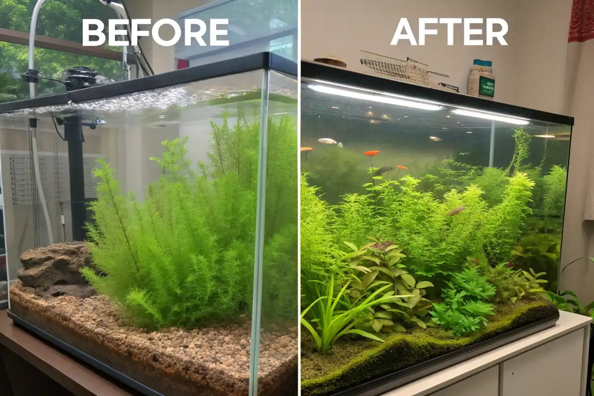 مشکل رشد جلبک در آکواریوم