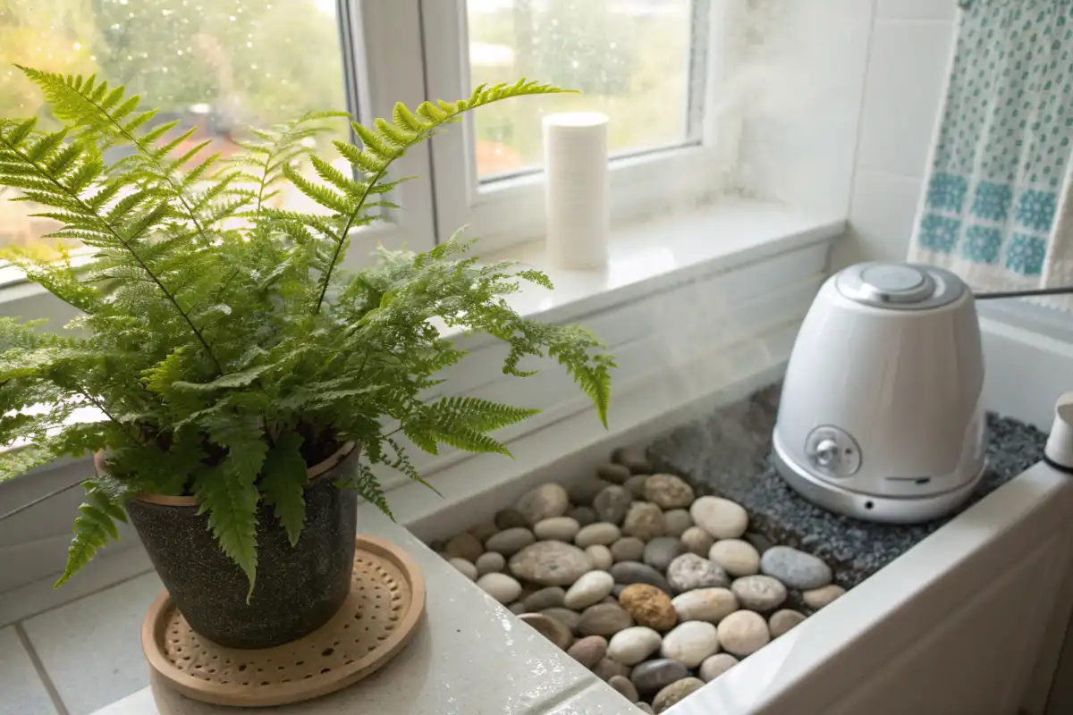 افزایش رطوبت برای سرخس