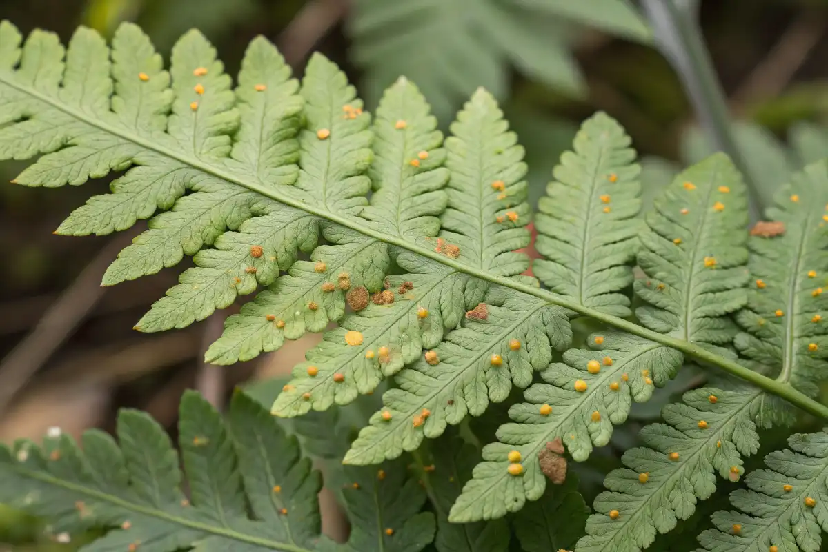 آفات روی برگ سرخس