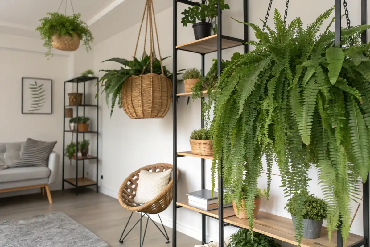 دکوراسیون با گیاه سرخس