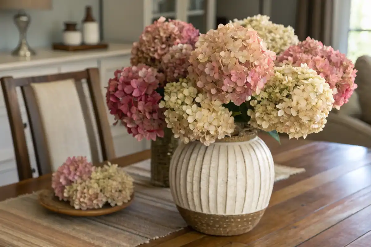 استفاده تزئینی از گل ادریسی