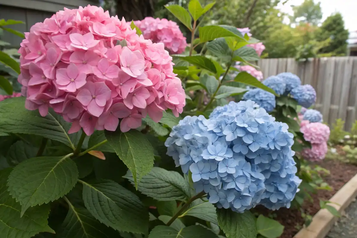 تغییر رنگ گل ادریسی