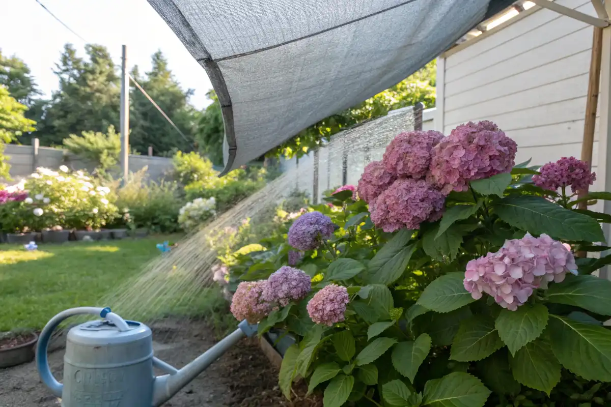 مراقبت از گل ادریسی در تابستان