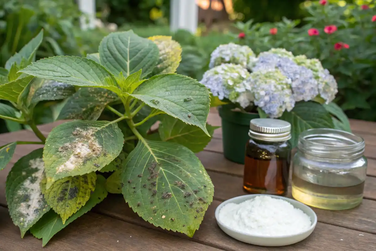 آفات روی گل ادریسی