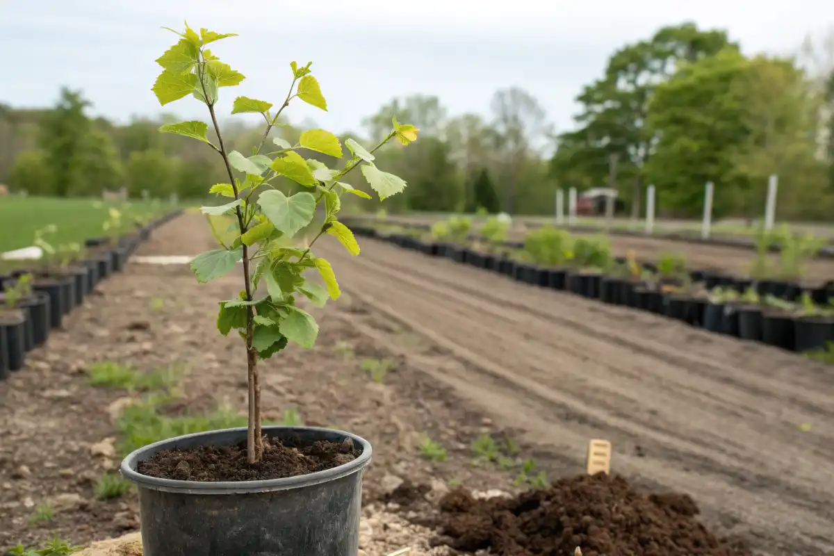 نهال درخت نمدار آماده کاشت