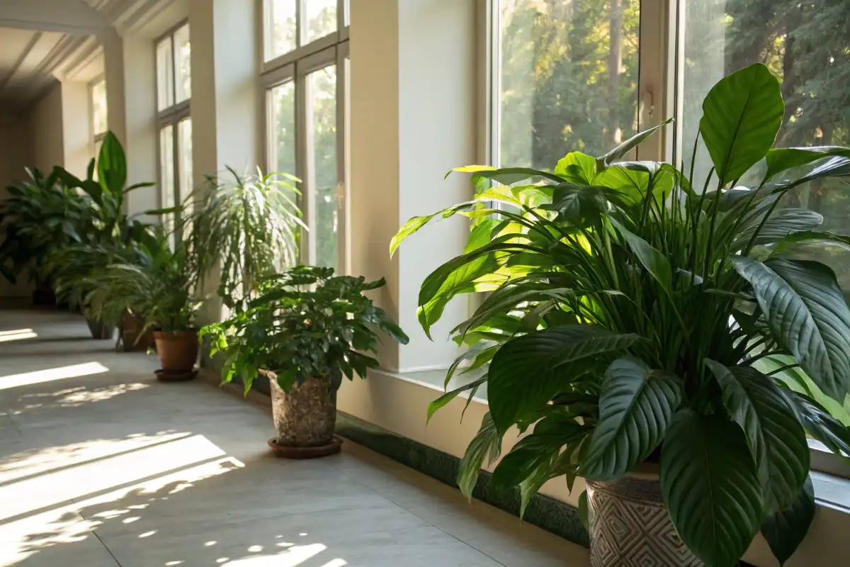 گیاهان زینتی برگ پهن در محیط طبیعی