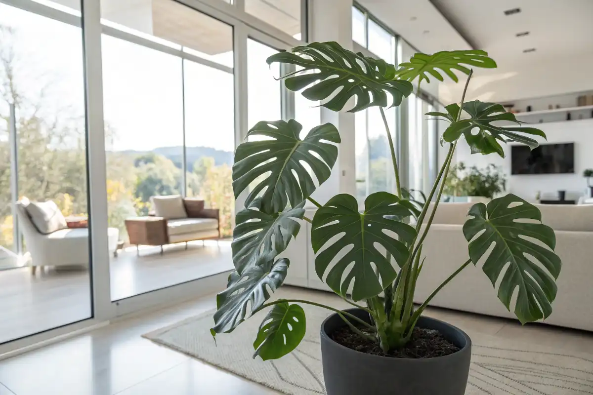 برگ انجیری در فضای داخلی