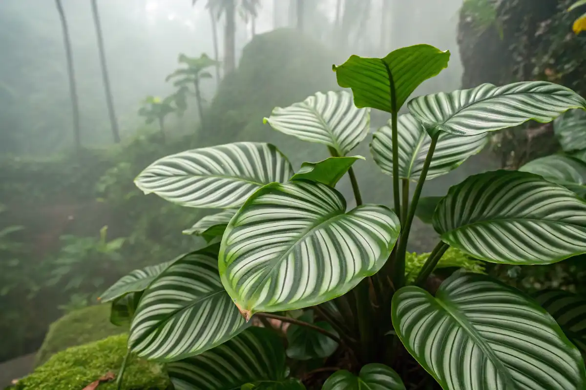 کالاتیای اوربیفولیا با طرح‌های هنری